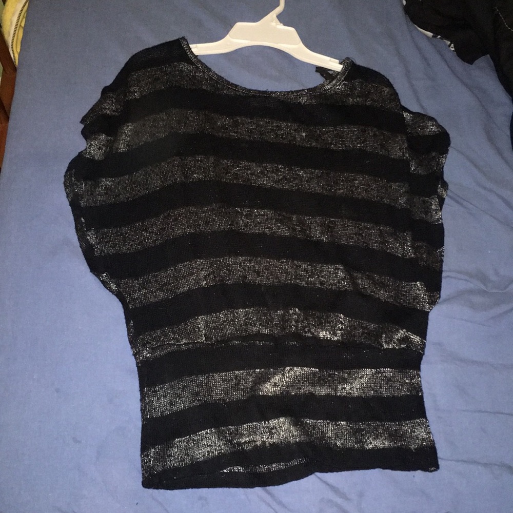 Black and gray shirt, size medium soft material